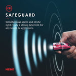 MY PAL by Nebo -Rechargeable Keyring Flashlight , Safety Alarm and Strobe Light