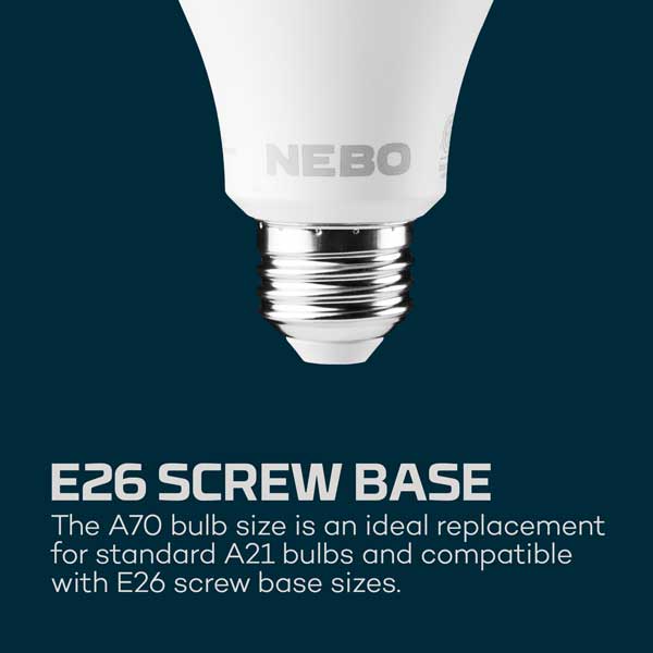 NEBO Blackout Backup™ Emergency Bulb - 2 PACK