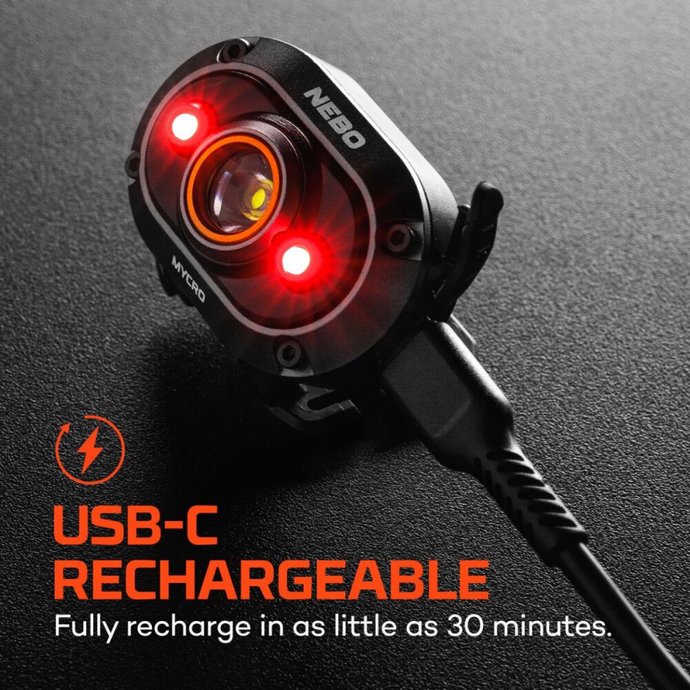 Mycro 450 Headlamp and Cap Light by Nebo 2-1 Design