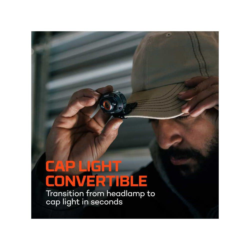 Mycro 450 Headlamp and Cap Light by Nebo 2-1 Design